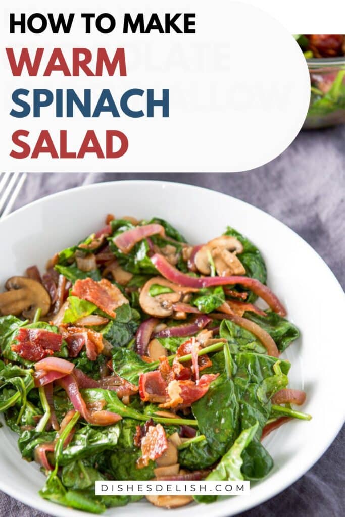 warm spinach salad Pin 3