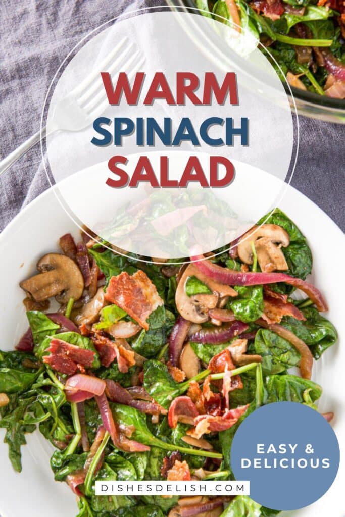 warm spinach salad Pin 4