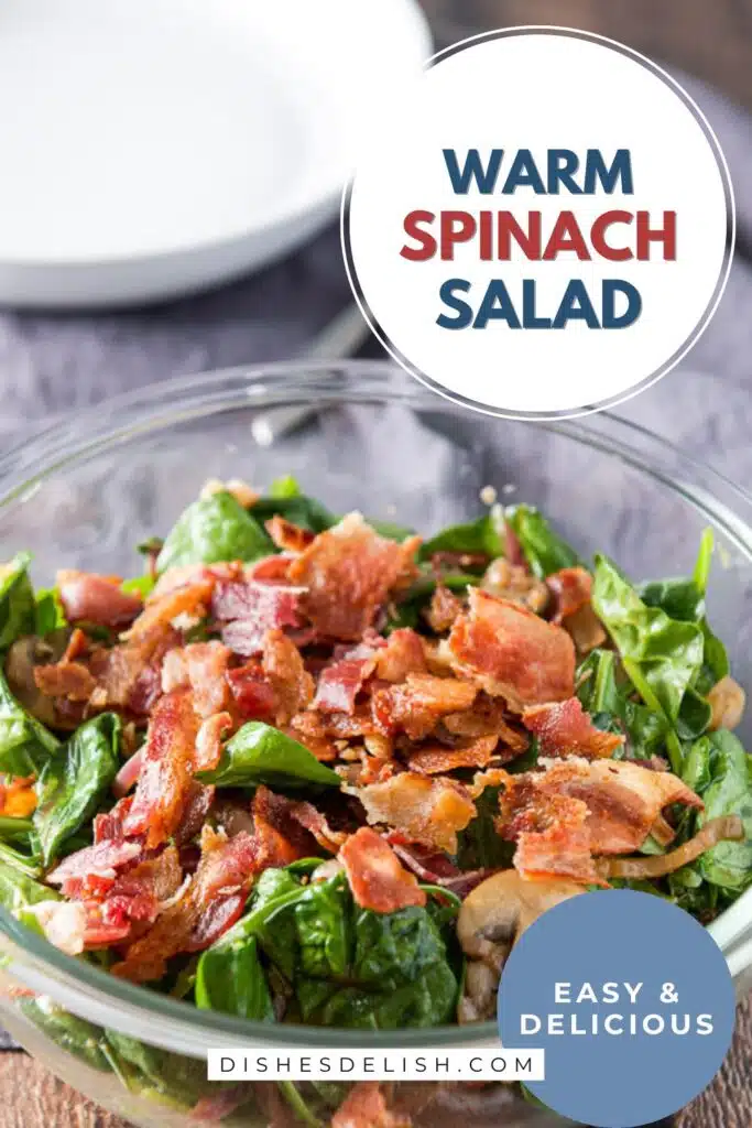 warm spinach salad Pin 5