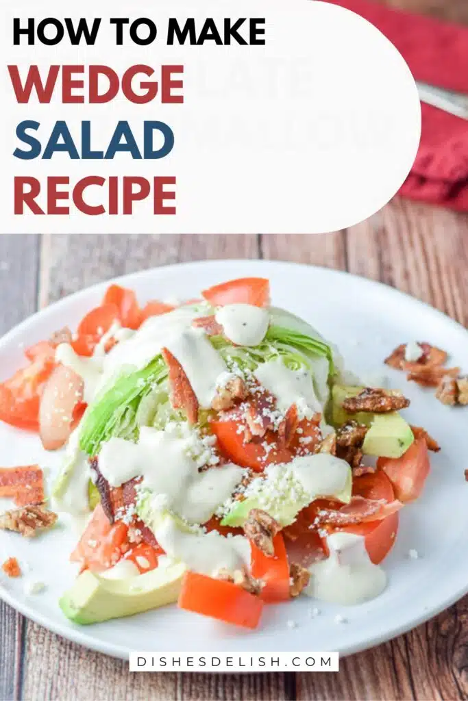 wedge salad recipe pin