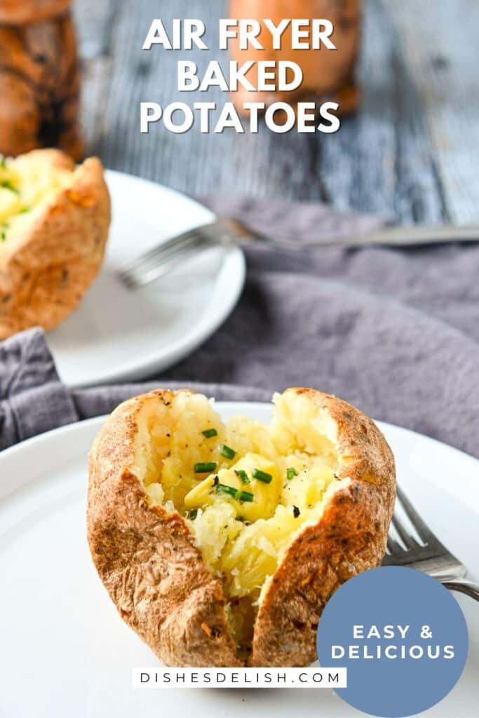 air fryer baked potatoes pin 4
