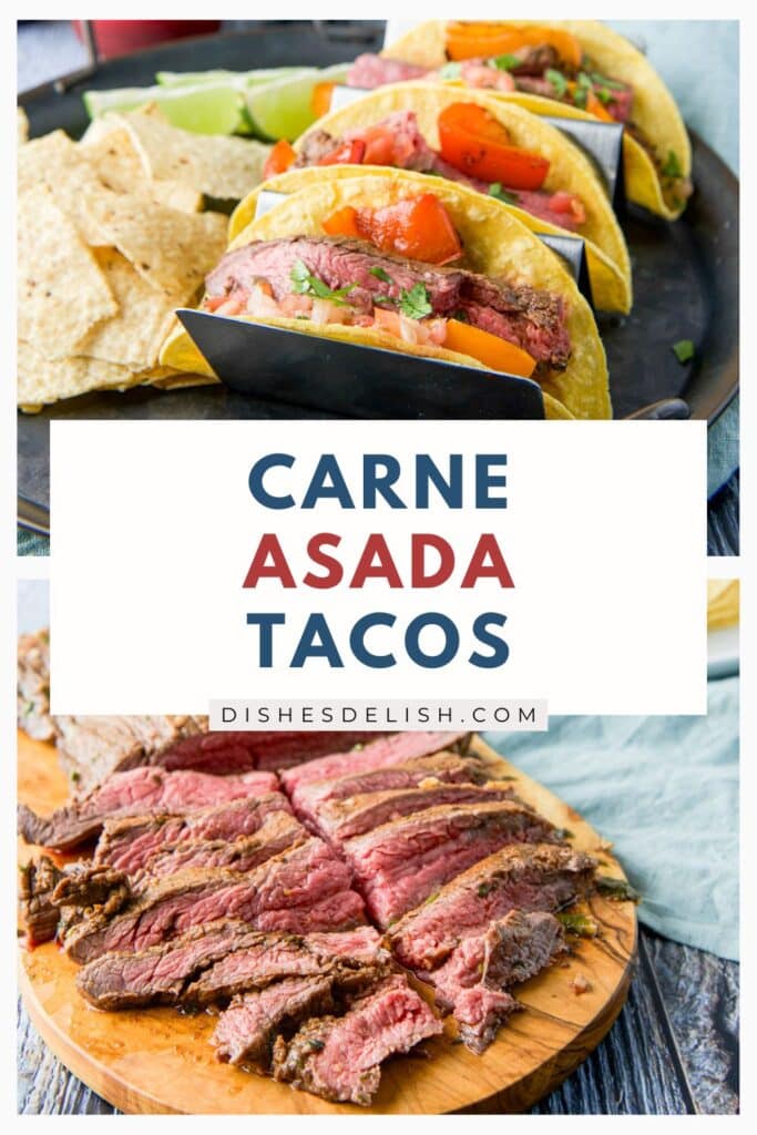 carne asada tacos pin