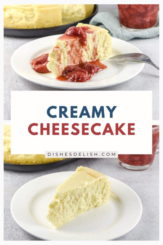 creamy cheesecake pin