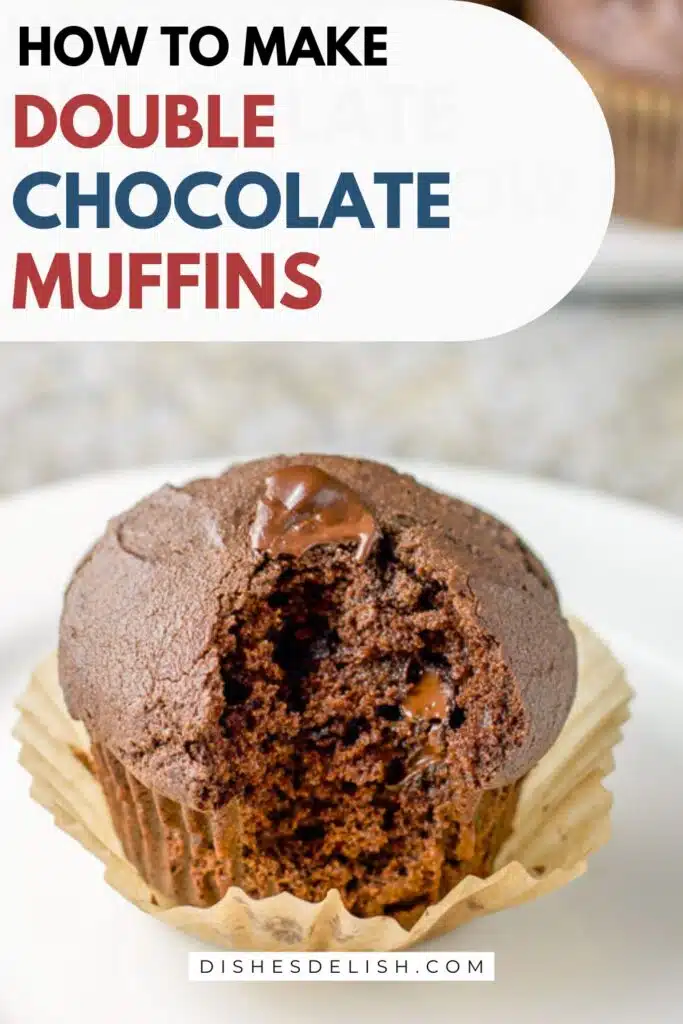 double chocolate muffins salad pin 2
