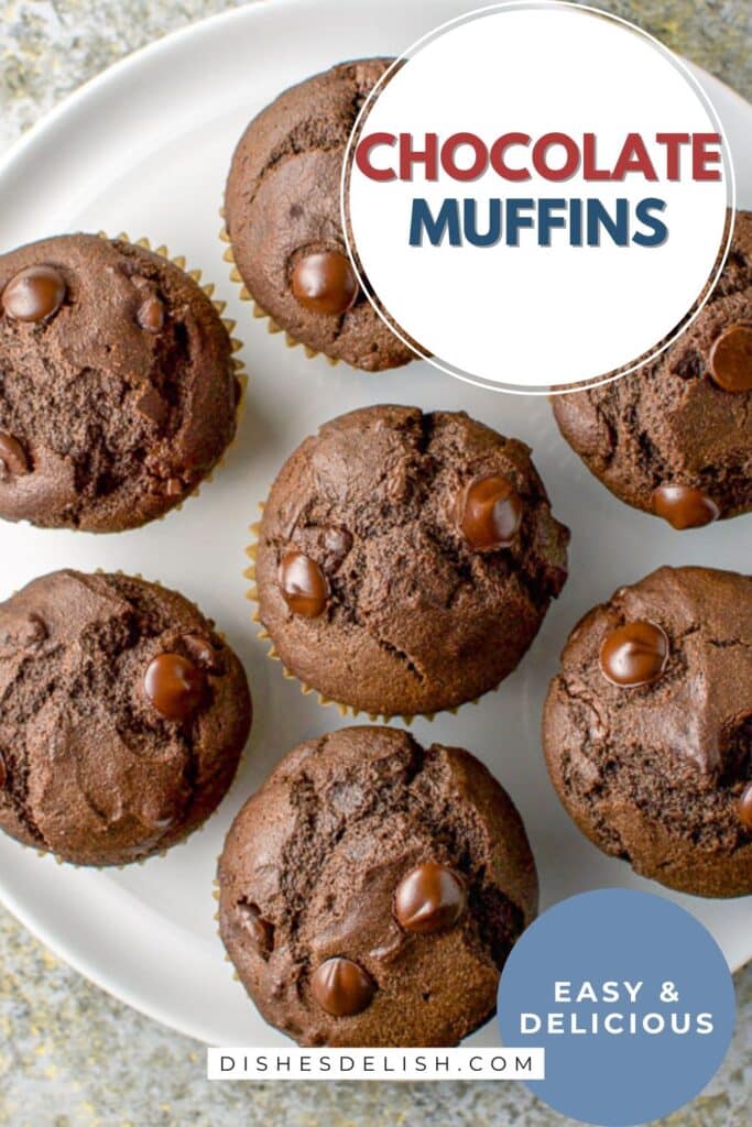double chocolate muffins salad pin 6