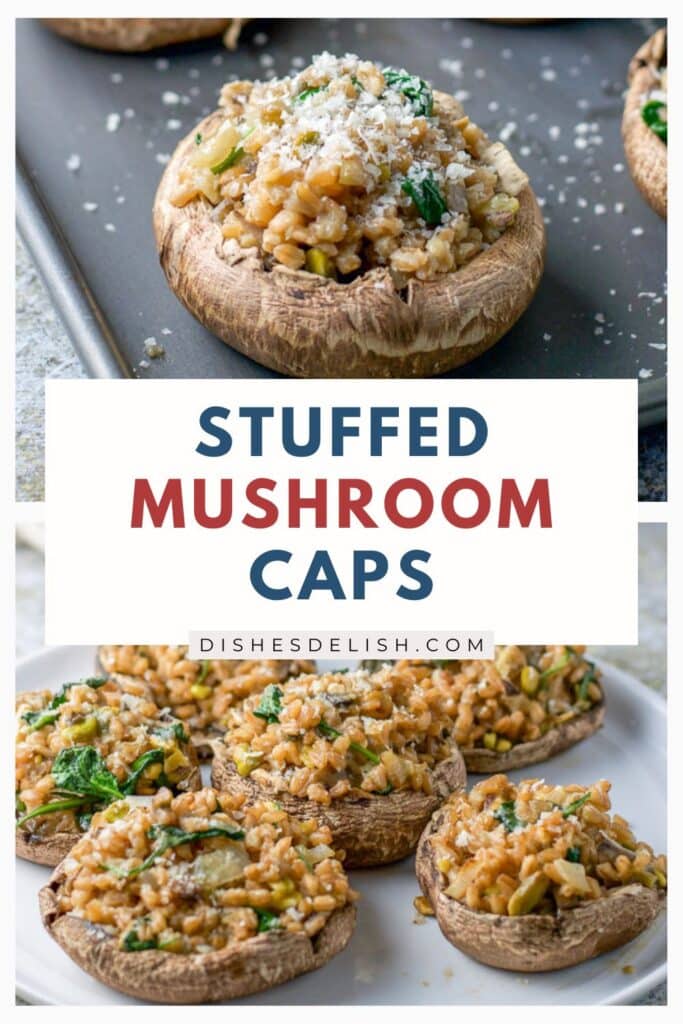 stuffed mushroom caps pin