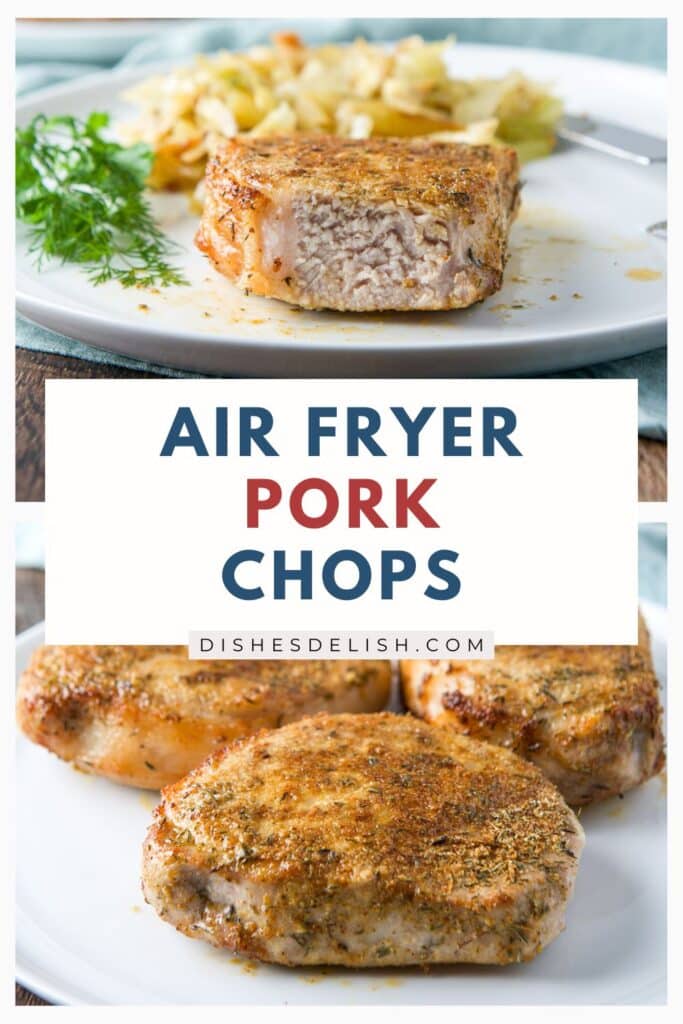 air fryer pork chops pin