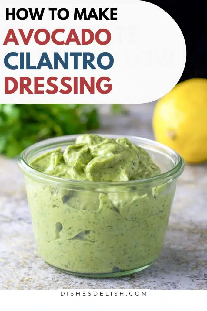 avocado cilantro dressing pin
