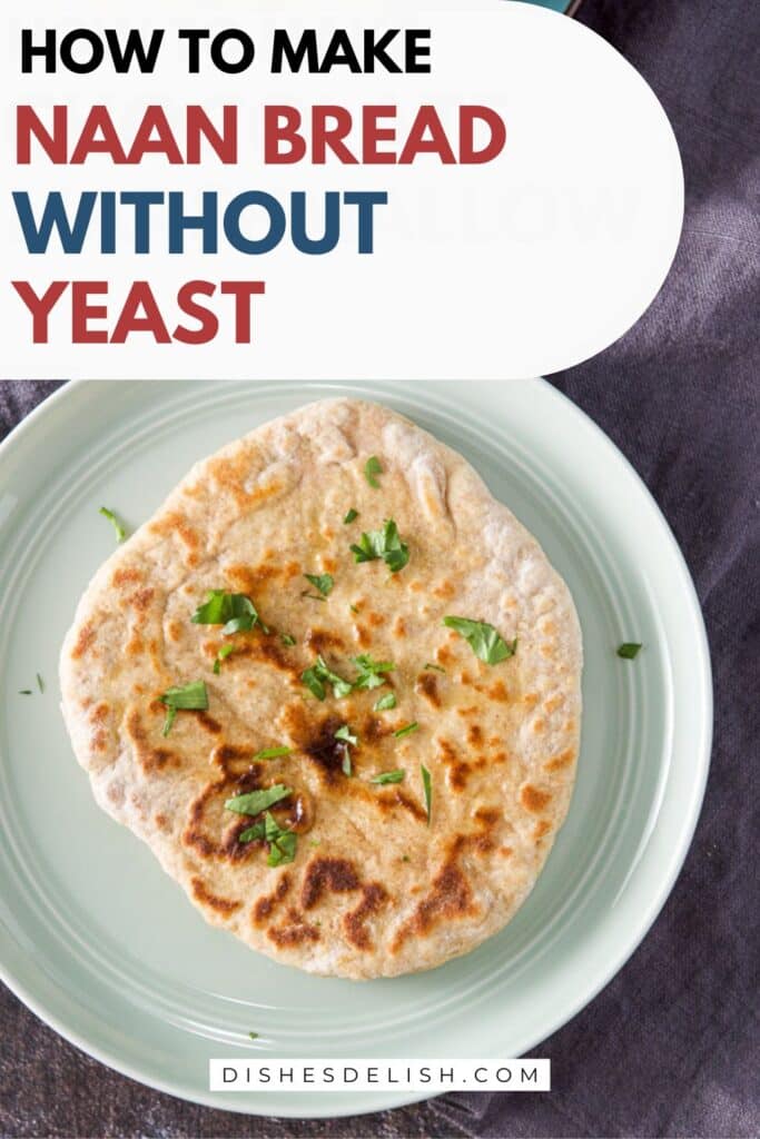 naan bread recipe without yeast pin