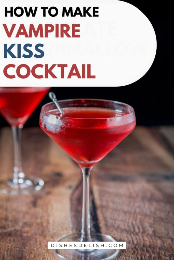 vampire kiss cocktail pin