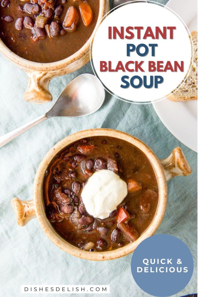 instant pot black bean soup pin 4