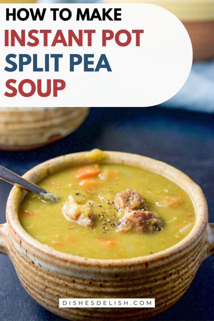 instant pot split pea soup pin
